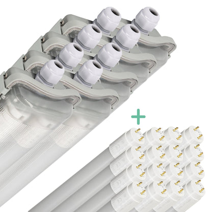 Comnox - Proventa LED TL dubbel armaturen set - Voordeelverpakking - 16 lampen 6500K
