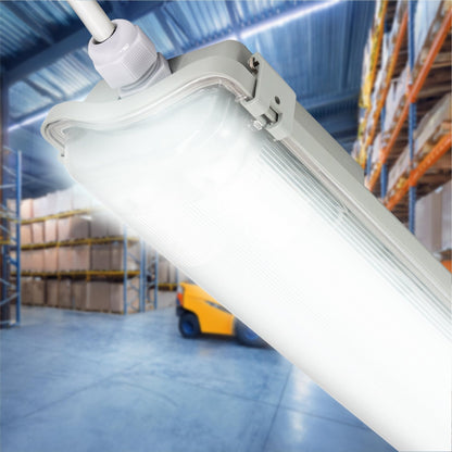 Proventa LED TL dubbel armaturen met 16 lampen 120 cm - Koud wit licht 6500 K - Voordeelverpakking - 8 stuks