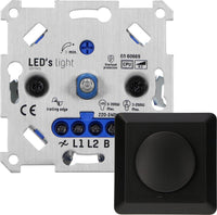 Comnox - Proventa Premium LED Dimmer - Slimme lampdetectie - Zwart
