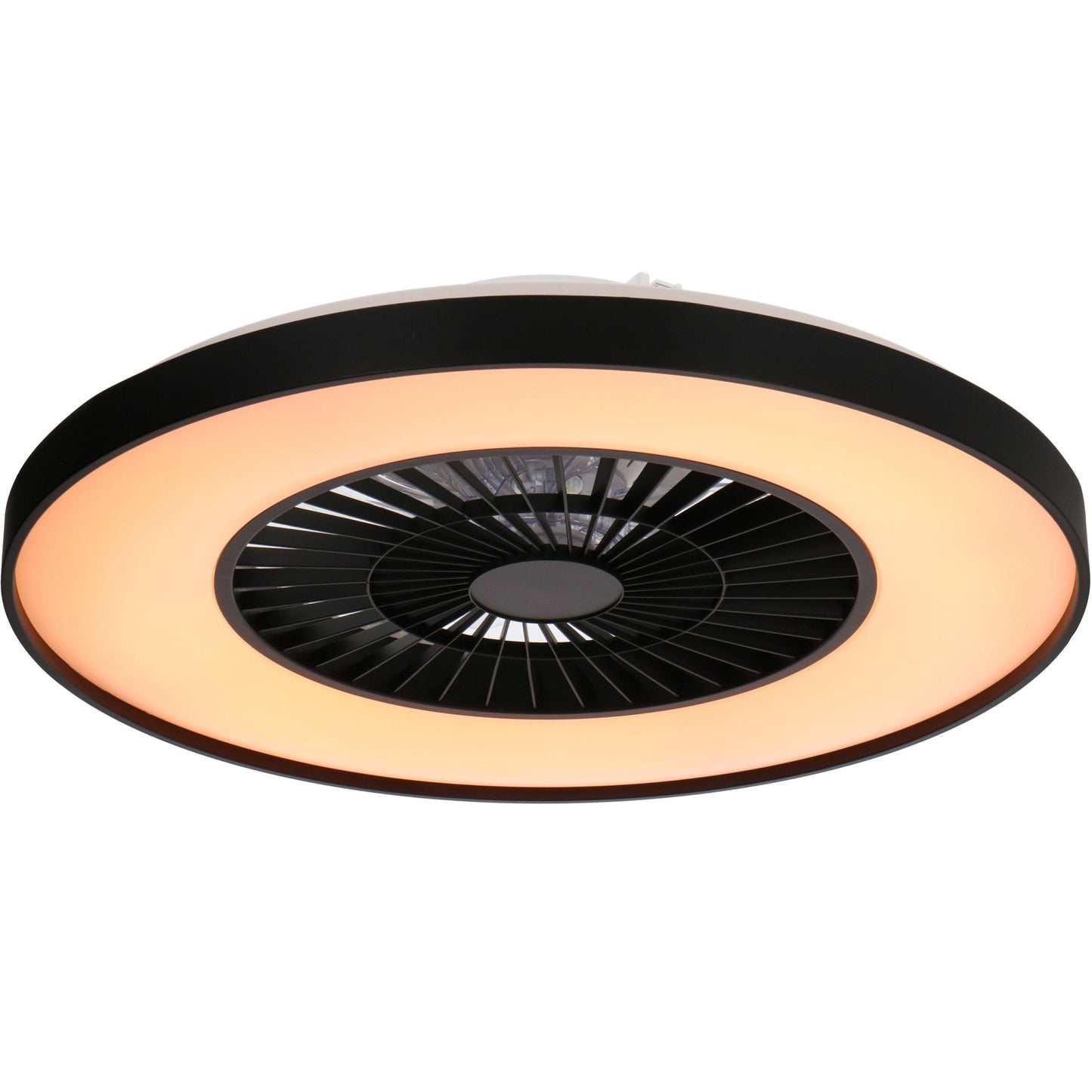 Proventa Premium Plafondventilator met lamp 60 cm - Zomer- en winterstand met afstandsbediening - Zwart