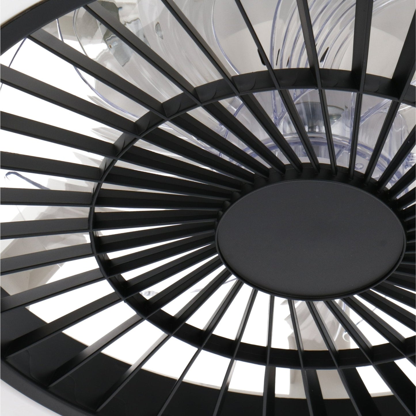 Proventa Premium Plafondventilator met lamp 60 cm - Zomer- en winterstand met afstandsbediening - Zwart