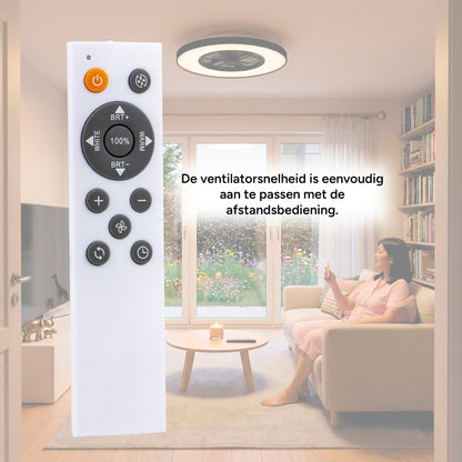 Comnox - Proventa Premium Plafondventilator - Verlichting en Koeling in één - 60 cm Zwart