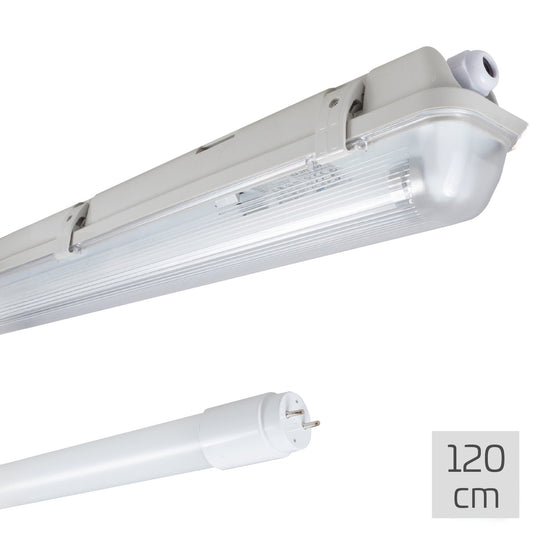 Comnox - LED TL Armatuur 120 cm - Heldere, neutrale verlichting voor werkplaats of magazijn - Waterdicht IP65 - 18W - 1890lm - 4000K - 120cm