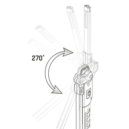 LED's Work Oplaadbare Looplamp 500 - Inspectielamp - Inklapbaar & Draadloos - Met magneet en haak