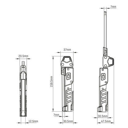 LED's Work Oplaadbare Looplamp 300 - Inspectielamp - Inklapbaar & Draadloos - Met magneet en haak