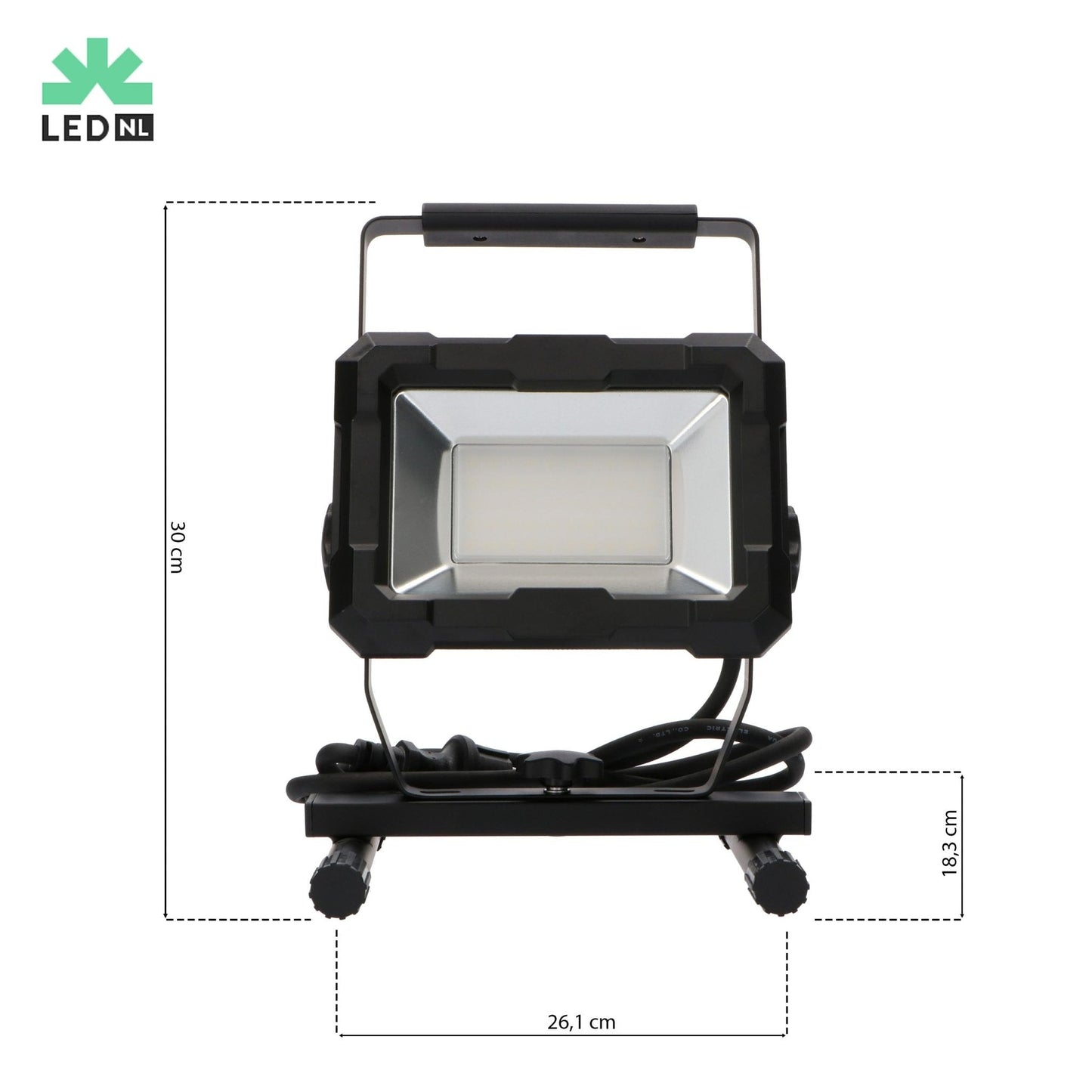 Comnox - LED's Work Werklamp 4000 - Hoge lichtopbrengst - Energiezuinig - 50W - IP65 - 216x183x300mm