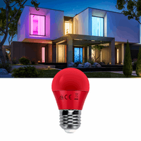 Comnox - Aigostar G45 Kogellamp - Sfeervolle rode verlichting - E27 LED 4W