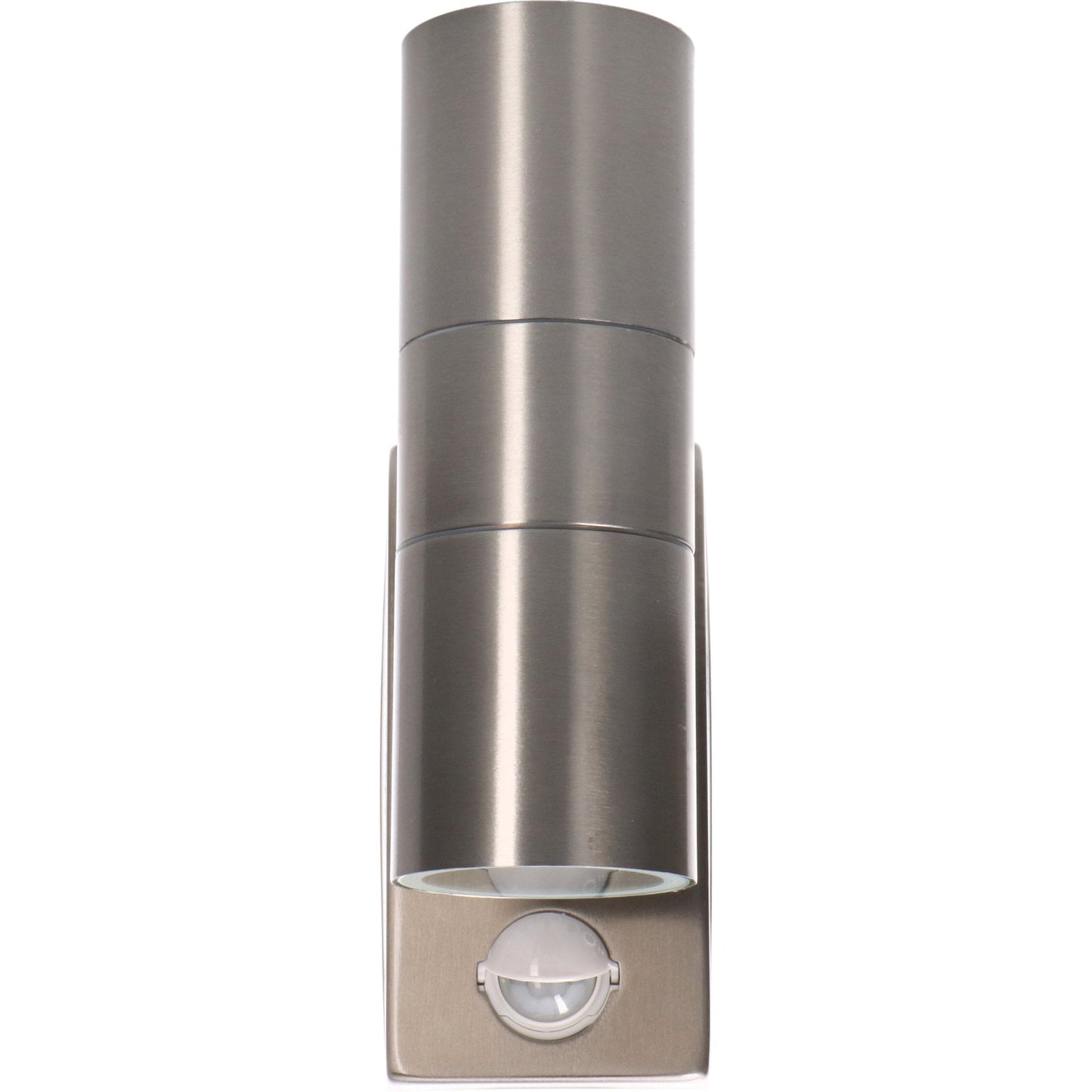 LED's Light RVS LED Buitenlamp met Bewegingssensor - 2 lichts up & down - IP44 - Zilver