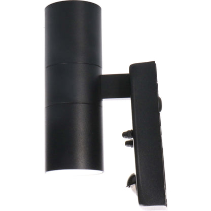 LED's Light RVS LED Buitenlamp met Bewegingssensor - 2 lichts up & down - IP44 - Zwart