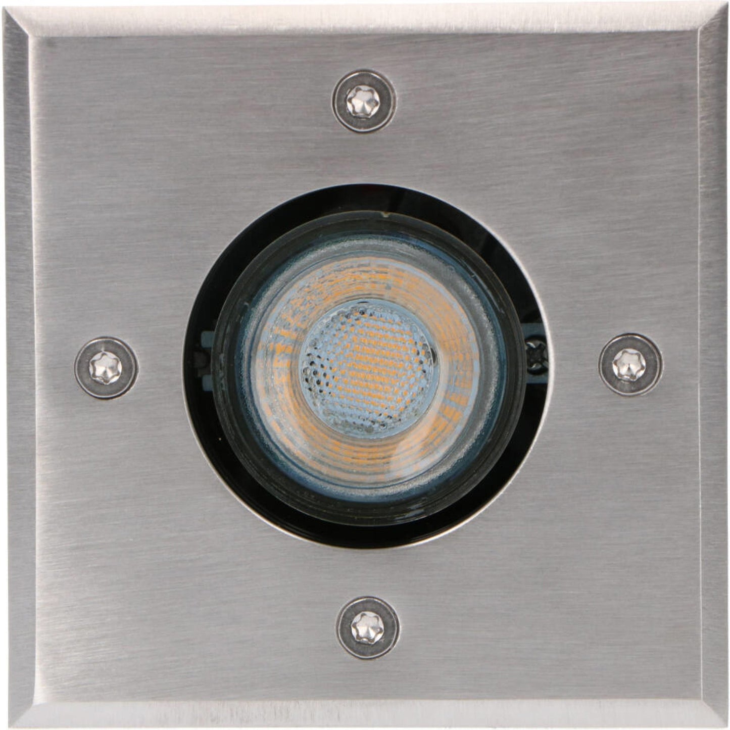 LED's Light RVS LED Grondspot inbouw vierkant - Voor oprit en tuin - IP67 waterdicht - Zilver