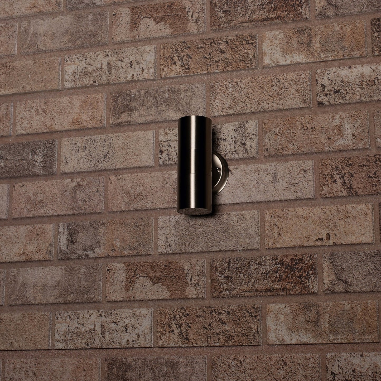 LED's Light RVS LED Muurlamp Buiten - Spot met 2 x GU10 fitting - Model Catania - IP44 - Zilver