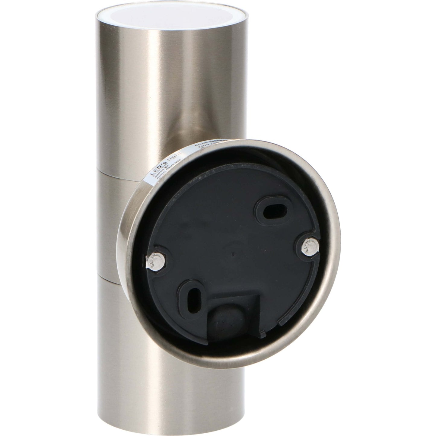 LED's Light RVS LED Muurlamp Buiten - Spot met 2 x GU10 fitting - Model Catania - IP44 - Zilver