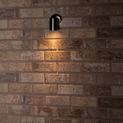 RVS LED Muurlamp Buiten - Spot met GU10 fitting - Model Monza - IP44 - Zilver