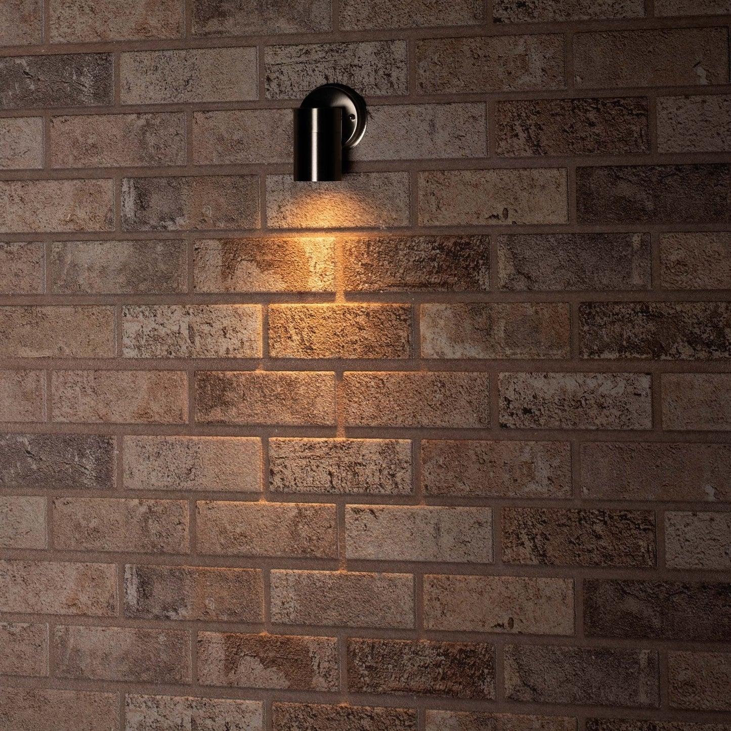 Comnox - RVS LED Muurlamp Buiten - Spot met GU10 fitting - IP44 - Zilver