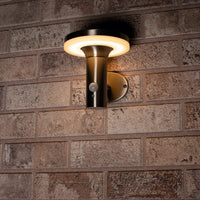 Comnox - LongLife Solar series - RVS Solar LED Buitenlamp - Draadloos met bewegingssensor - Zilver