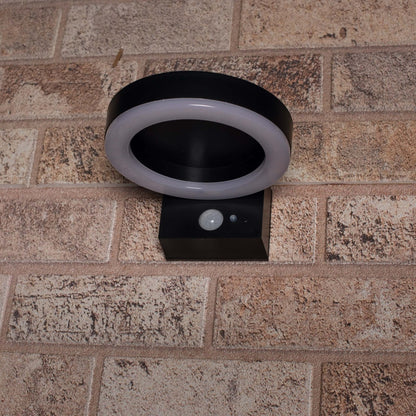 RVS Solar LED Buitenlamp met bewegingssensor - Draadloos - 3 standen - Zwart