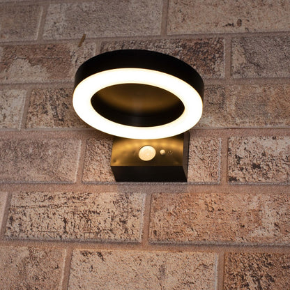 RVS Solar LED Buitenlamp met bewegingssensor - Draadloos - 3 standen - Zwart