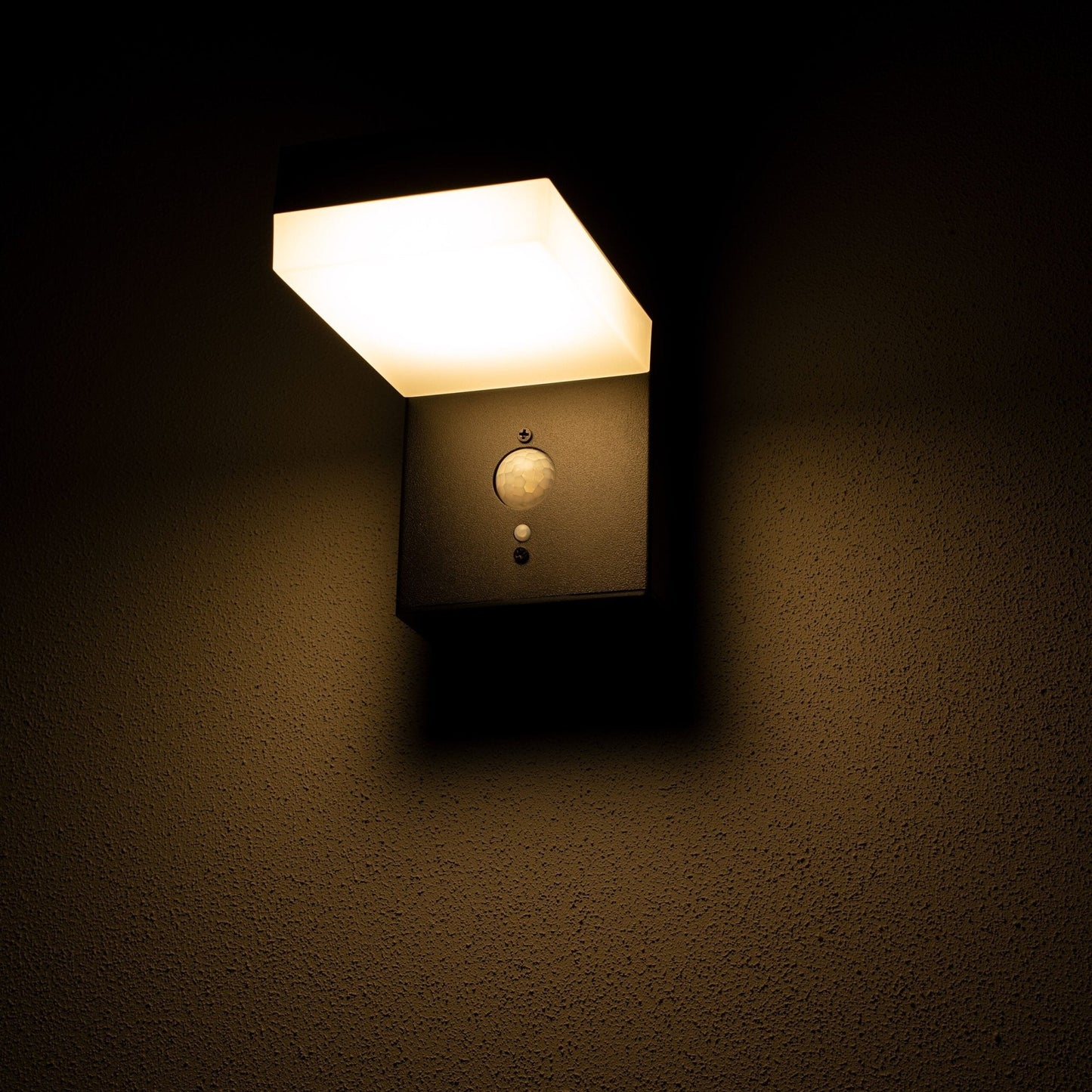 Comnox - LED's Light Solar LED Muurlamp - Draadloze Zonne-energie - RVS Zwart
