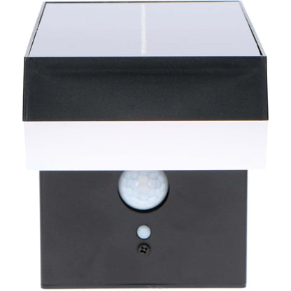 Comnox - LED's Light Solar LED Muurlamp - Draadloze Zonne-energie - RVS Zwart
