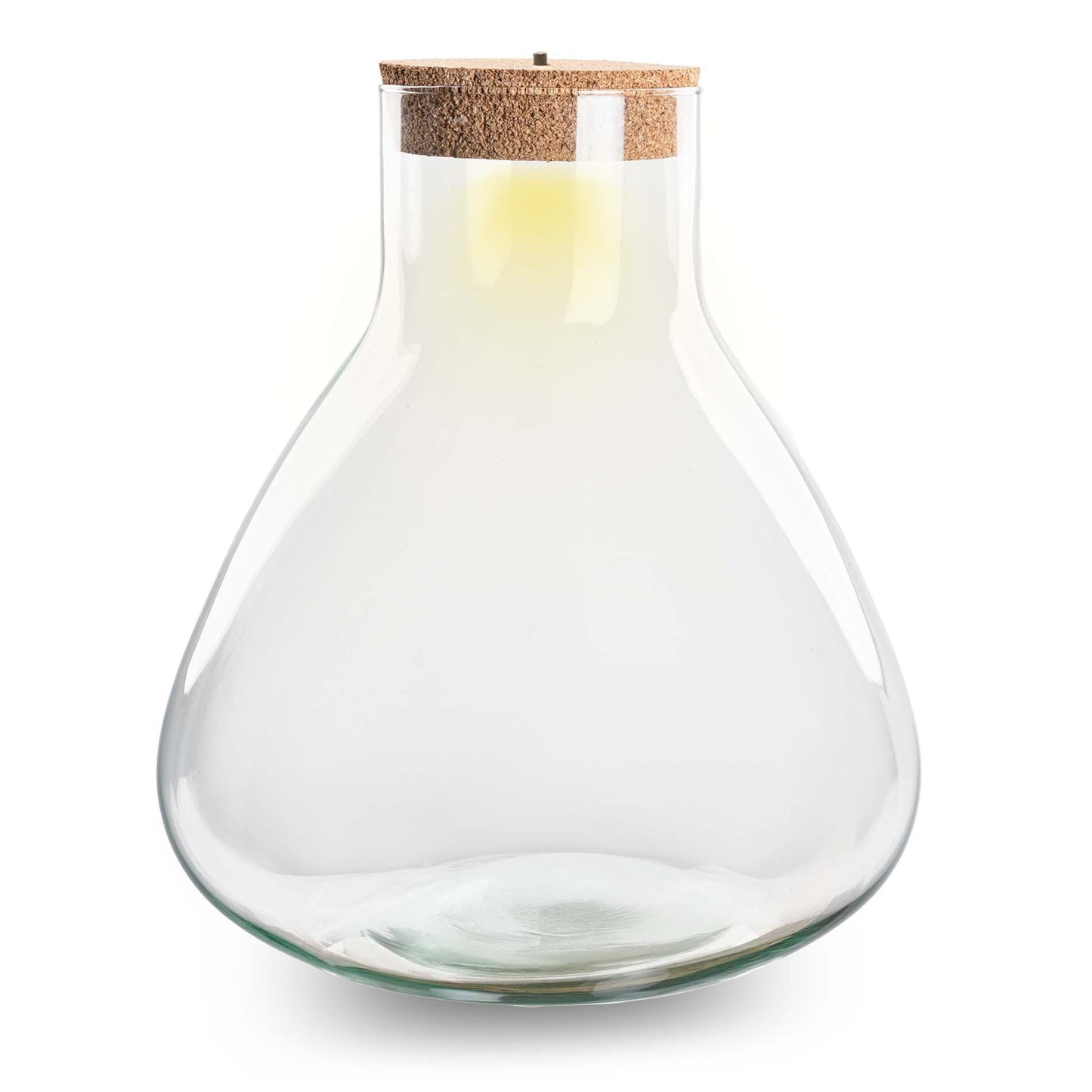 Terrarium bottle 'Sam XL' - Incl. LED cork - Closed terrarium Ø 30 cm ↑ 32 cm