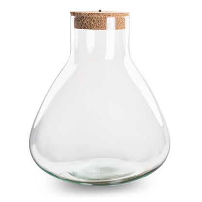 Terrarium bottle 'Sam XL' - Incl. LED cork - Closed terrarium Ø 30 cm ↑ 32 cm
