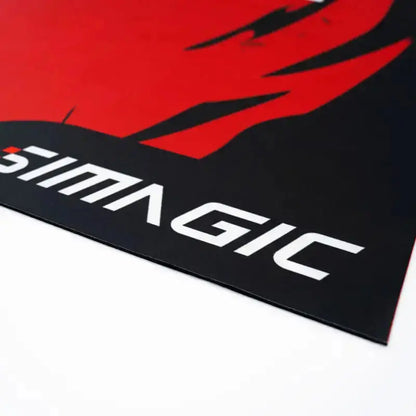 Simagic Floor Mat – Black / Red
