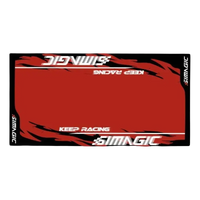 Simagic Floor Mat – Black / Red