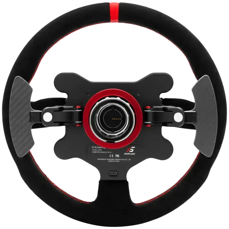 Simagic GTS Steering Wheel Alcantara - Professionele Controle - Met Magnetische Paddles