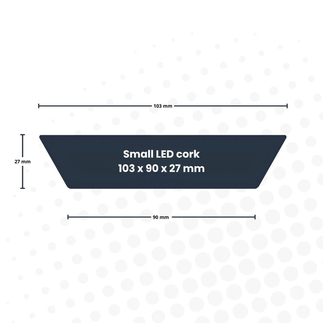 Comnox - LED kurk voor terrariums - Sfeervolle verlichting - 3 maten beschikbaar