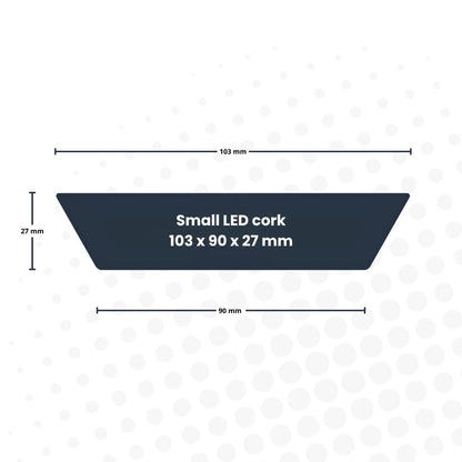 Comnox - LED kurk voor terrariums - Sfeervolle verlichting - 3 maten beschikbaar