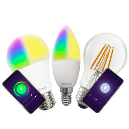 Smart LED Lamp E27 helder - Dimbaar warm wit licht - Bedienbaar met App