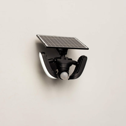 LED's Light Solar LED Buitenlamp met Bewegingssensor - 2 lichts - Automatisch aan/uit - Afneembaar paneel - Zwart