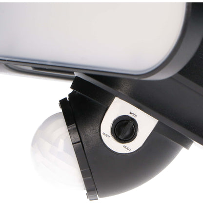 LED's Light Solar LED Buitenlamp met Bewegingssensor - 2 lichts - Automatisch aan/uit - Afneembaar paneel - Zwart