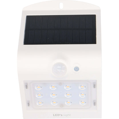 LED's Light Solar LED Wandlamp met Bewegingssensor 220 - 3 lichtstanden - Automatisch aan/uit - Wit