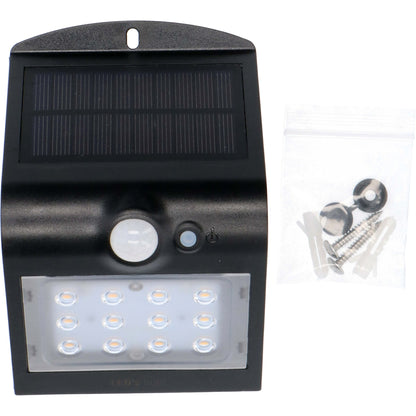 LED's Light Solar LED Buitenlamp met Bewegingssensor 220 - 3 lichtstanden - Automatisch aan/uit - Zwart