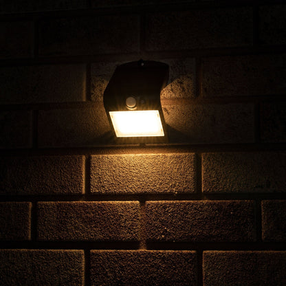 LED's Light Solar LED Buitenlamp met Bewegingssensor 220 - 3 lichtstanden - Automatisch aan/uit - Zwart