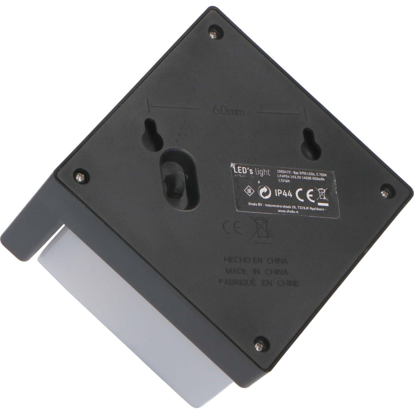 LED's Light Solar LED Buitenlamp met Bewegingssensor - Draadloos op zonne-energie - Zwart - IP44