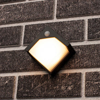 Comnox - Solar LED Buitenlamp met Bewegingssensor - Zwart IP44