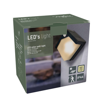 LED's Light Solar LED Buitenlamp met Bewegingssensor - Draadloos op zonne-energie - Zwart - IP44