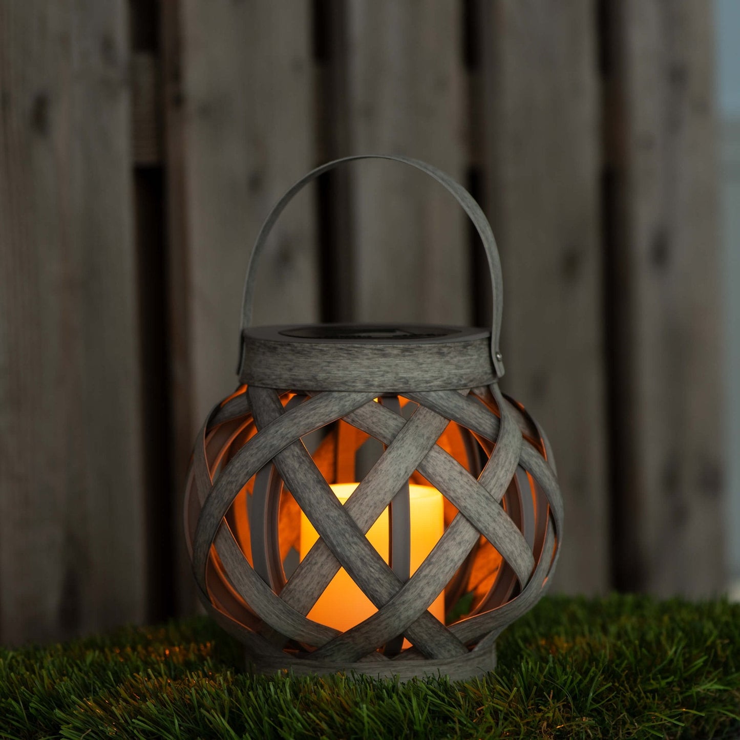 Solar LED Kaars tafellamp met sensor - Automatisch aan/uit - IP44 - 15 cm