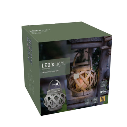 Solar LED Kaars tafellamp met sensor - Automatisch aan/uit - IP44 - 15 cm