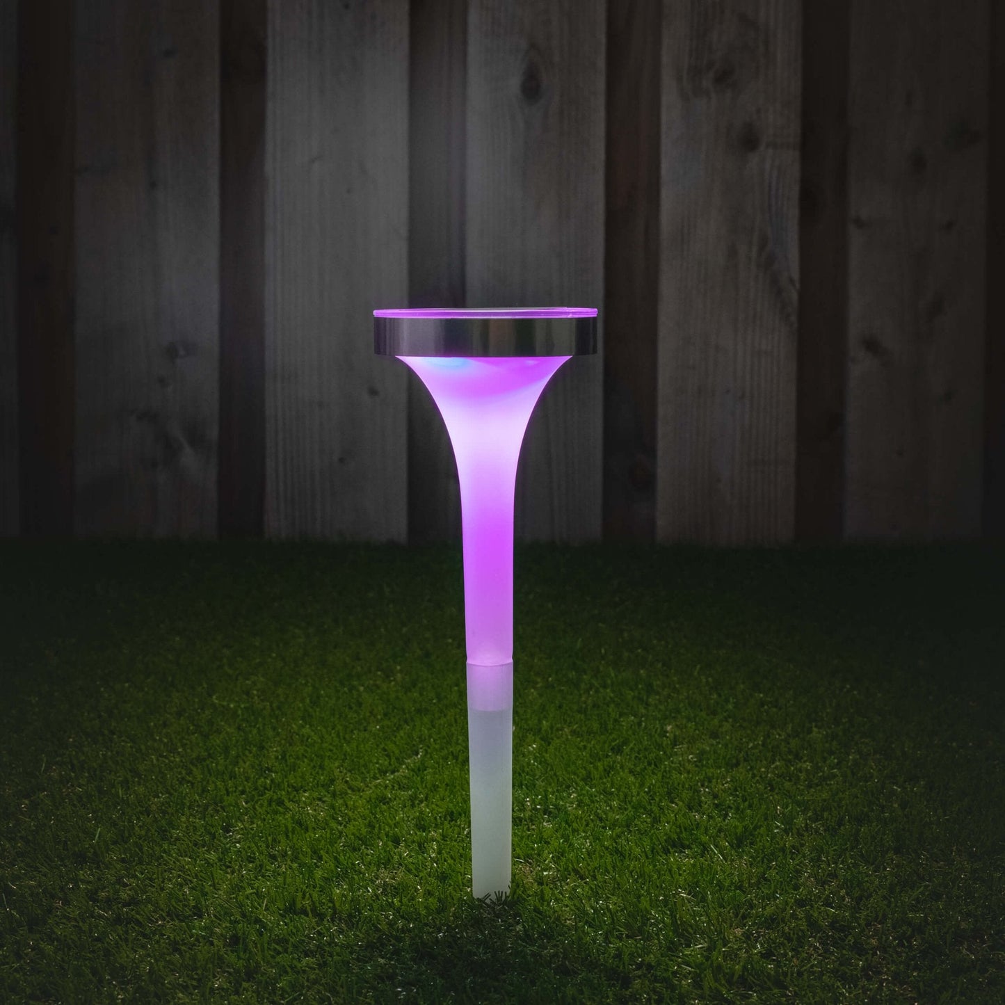 Solar LED Prikspot met sensor - Warm wit + RGB - Auto aan/uit - Tours - 32 cm