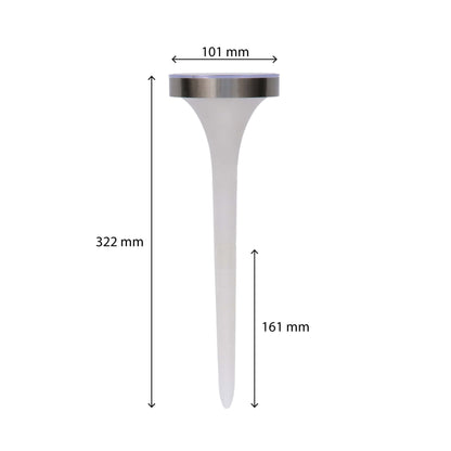 Solar LED Prikspot met sensor - Warm wit + RGB - Auto aan/uit - Tours - 32 cm