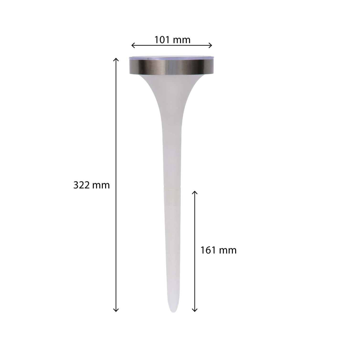 Solar LED Prikspot met sensor - Warm wit + RGB - Auto aan/uit - Tours - 32 cm