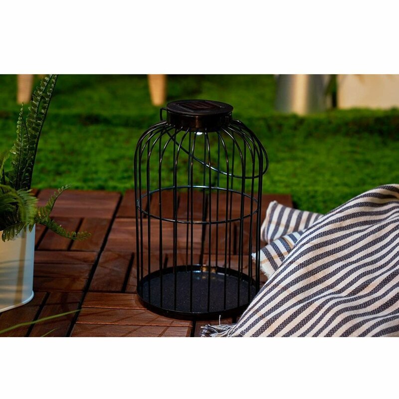 Solar LED Tafellampen op zonne-energie met sensor - Automatisch aan/uit - Zwart