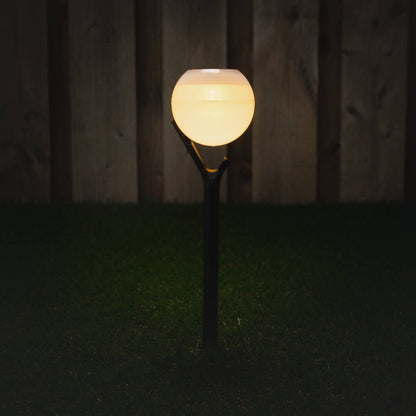 Solar LED Tuinlamp met sensor - Nice - Draadloos - Warm wit - Auto aan/uit - 40 cm