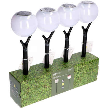 Solar LED Tuinlamp met sensor - Nice - Draadloos - Warm wit - Auto aan/uit - 40 cm