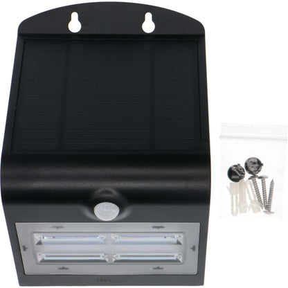 LED's Light Solar LED Buitenlamp met Bewegingssensor 400 - 3 lichtstanden - Automatisch aan/uit - Zwart