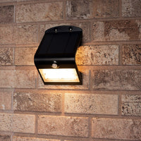 Comnox - LongLife Solar series - Draadloze LED Buitenlamp met Bewegingssensor - 400 Lumen - Zwart