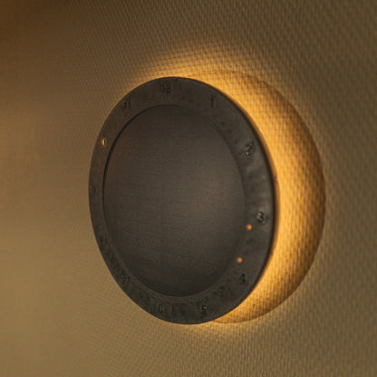 LED's Light Solar Wandklok voor Buiten - Draadloos op zonne-energie - Automatisch aan/uit - 22 cm